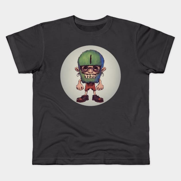 ugly lil guy Kids T-Shirt by Entropic Designs